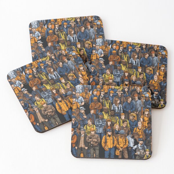 Item preview, Workers Gathered Together designed and sold by WorldOfHolidays.