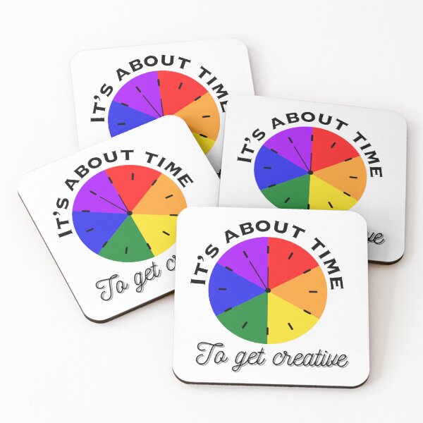 Item preview, It’s about time to get creative color when artist art educator t shirt, bag, cup, mug designed and sold by Paintingladycat.