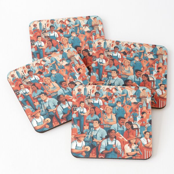 Item preview, More Workers Gathered Together designed and sold by WorldOfHolidays.