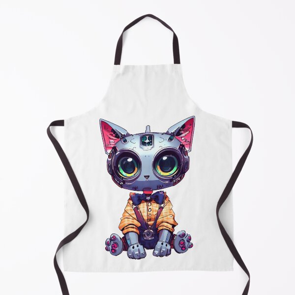 Item preview, Robo-Cat Wearing A Bowtie! designed and sold by kukamatsu.