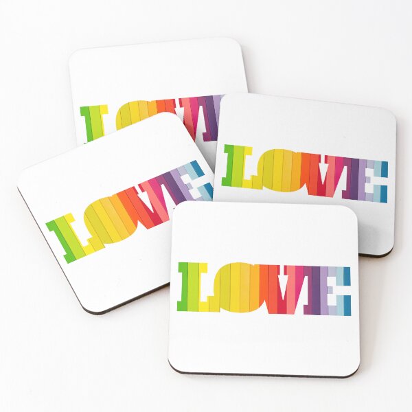 Item preview, Word Love in Rainbow of Colors designed and sold by LilyBell6.