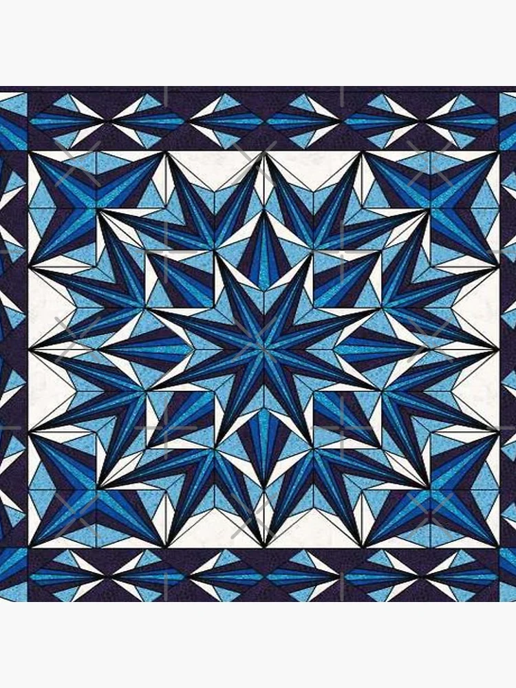 Thumbnail 4 of 4, Clock, patchwork quilt designed and sold by GLORY-LIFE.