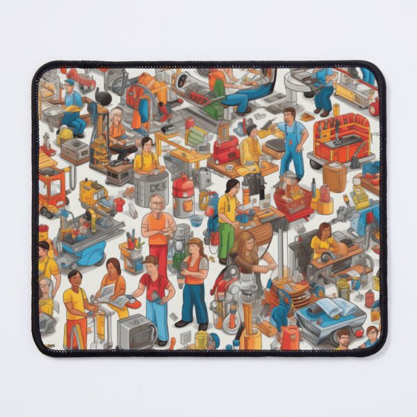 Item preview, Workers Working designed and sold by WorldOfHolidays.