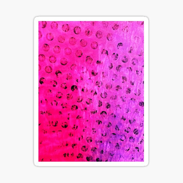 Pink Polka Dot  Sticker