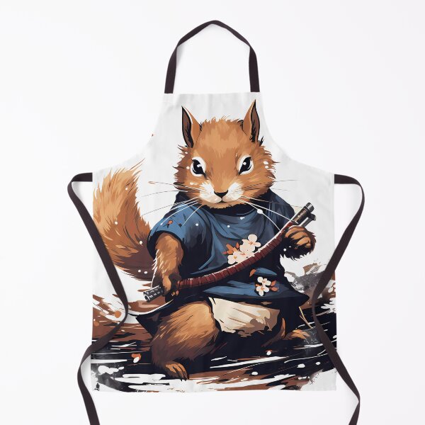 Item preview, Samurai vintage blue squirrel  designed and sold by Hasan Habeeb.