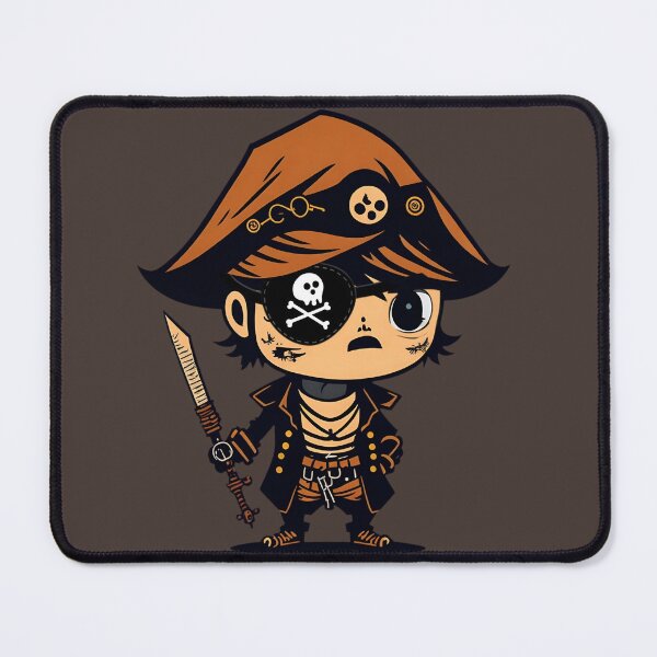 Item preview, Kawaii pirate with eye patch designed and sold by Dr-Kane.