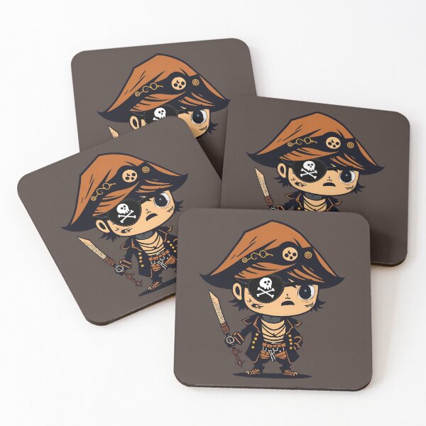 Item preview, Kawaii pirate with eye patch designed and sold by Dr-Kane.