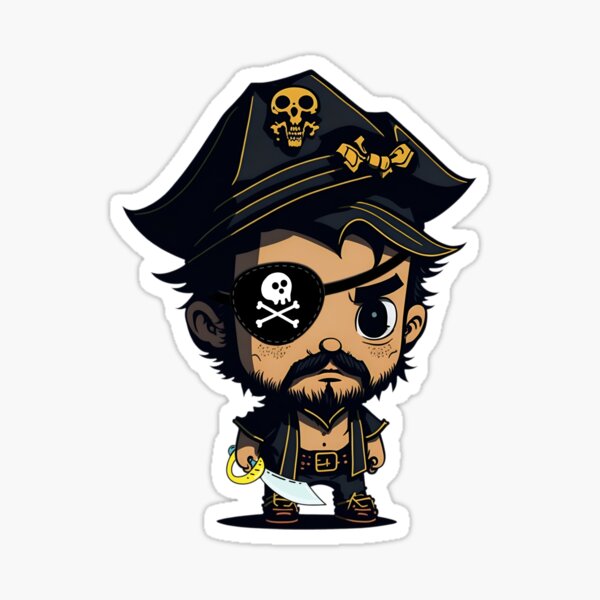Pirate Eye Patch Stickers for Sale