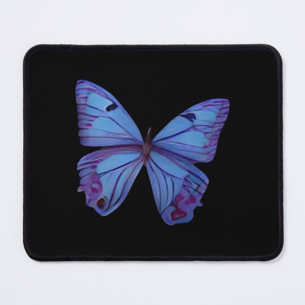 Artikelvorschau, Blauer Schmetterling auf hellviolettem Hintergrund (CR 114026) Klassisch entworfen und verkauft von kytznlceu87.