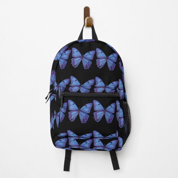 Artikelvorschau, Blauer Schmetterling auf hellviolettem Hintergrund (CR 114026) Klassisch entworfen und verkauft von kytznlceu87.