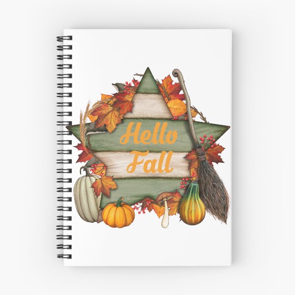 Item preview, Hello Fall Pumpkins and Autumn Leaves  designed and sold by silviaol.