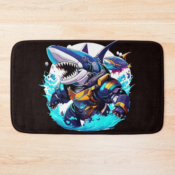 Item preview, Shark Robot Art - Dive into Futuristic Underwater Wonders on Redbubble! designed and sold by Watchara Aekcheen.