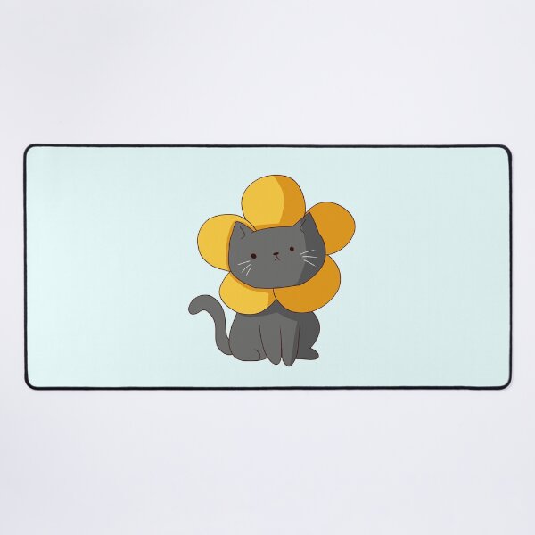 Item preview, Gray cat flower illustration  designed and sold by Mayarart.