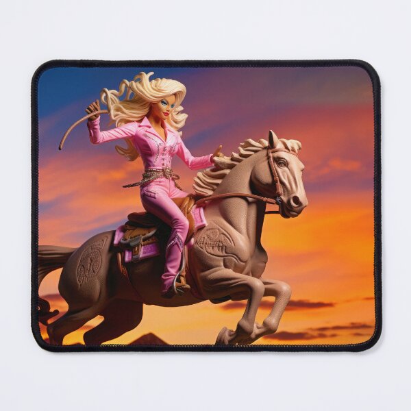 Item preview, Pink Horseback Hero - Whimsical Watercolor Art designed and sold by Emaga Digital Studio.