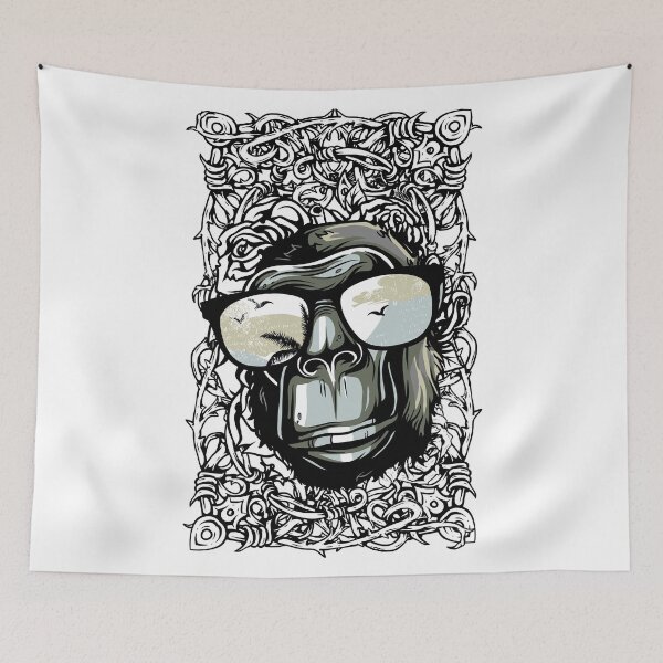 Item preview, Beach Monkey Vintage With Glasess  designed and sold by BALONROSU.