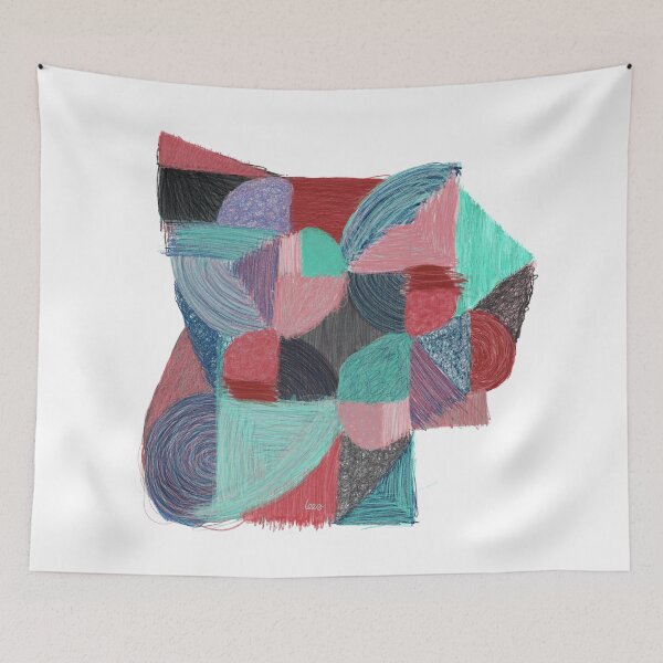 Item preview, Abstract tangram 1 (white background) designed and sold by MentaLee.