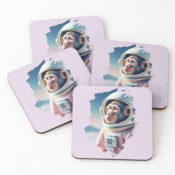 Item preview, Space Monkey Astronaut - Snow Landscape - Universe Explorer designed and sold by monkeybusiness.pt.