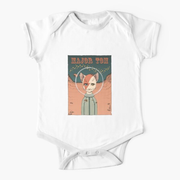 Major Tom Cat T-Shirt Short Sleeve Baby One-Piece