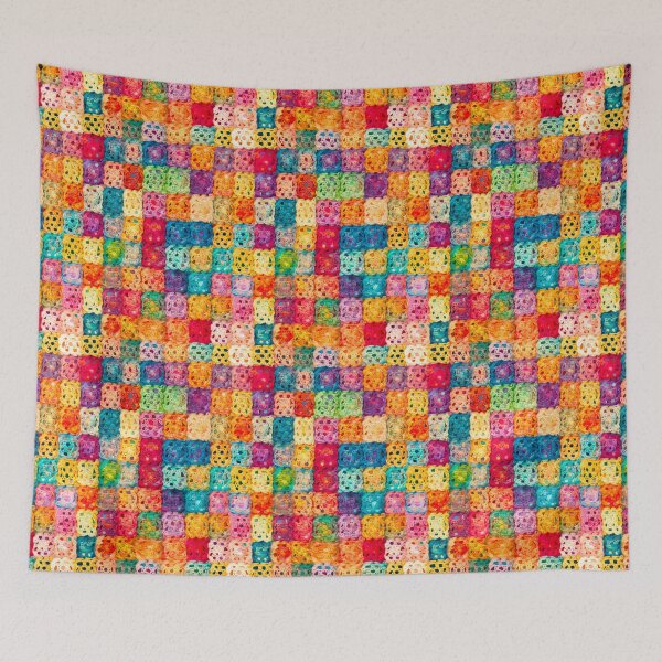Item preview, Colorful Crochet squares designed and sold by PaperieJennifer.