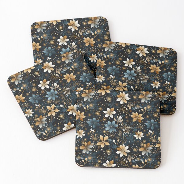 Item preview, Golden Christmas flowers designed and sold by cipoprimo.