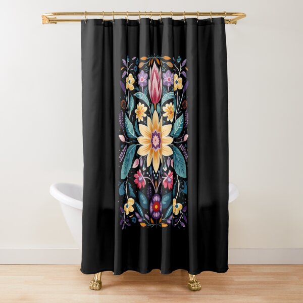 Item preview, Ojibwe Floral pattern Native American art Folk floral art designed and sold by SyncopeMars.