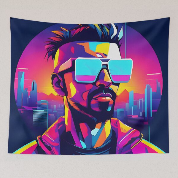 Item preview, Cyberpunk Man  designed and sold by ArtsyWishesShop.