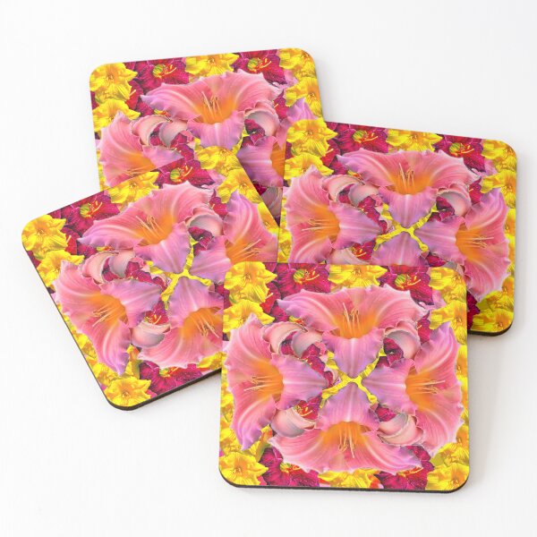 Item preview,  PINK DAY LILIES PATTERN ABSTRACTED FLORAL ART designed and sold by sharlesart.