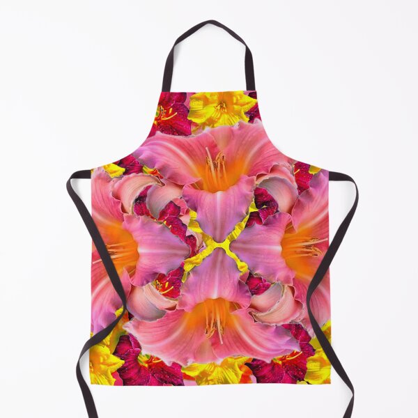 Item preview, PINK DAY LILIES PATTERN ABSTRACTED FLORAL ART designed and sold by sharlesart.