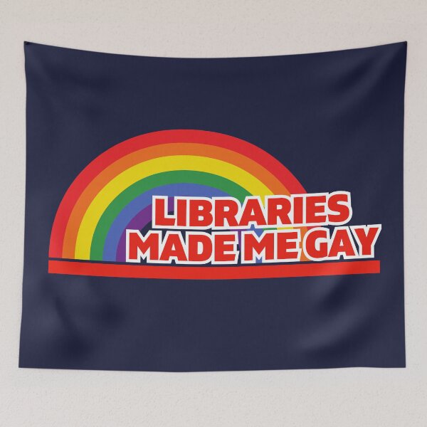 Item preview, Bookish Library Book Lover Libraries made me gay library support anti book ban designed and sold by MyThirdFavorite.