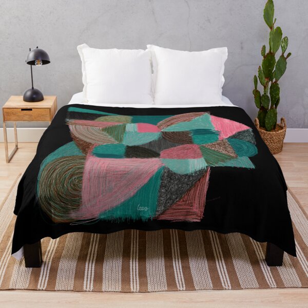Item preview, Abstract tangram 3 (black background) designed and sold by MentaLee.