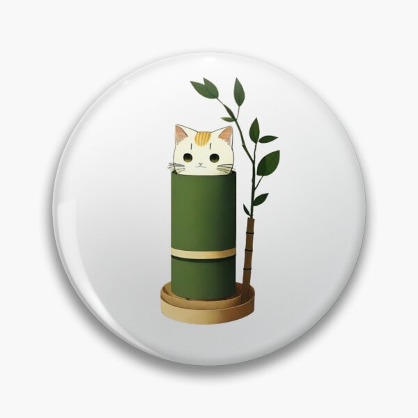 Item preview, Cute Cat in a Bamboo Shoot designed and sold by DanisPokeShop.