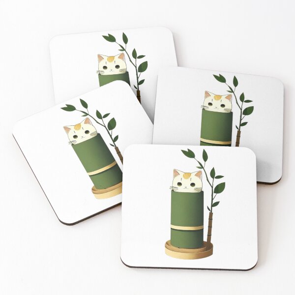 Item preview, Cute Cat in a Bamboo Shoot designed and sold by DanisPokeShop.