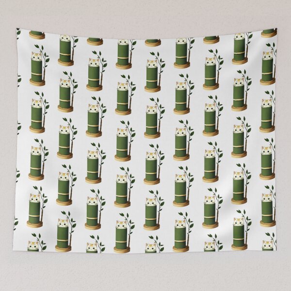 Item preview, Cute Cat in a Bamboo Shoot designed and sold by DanisPokeShop.