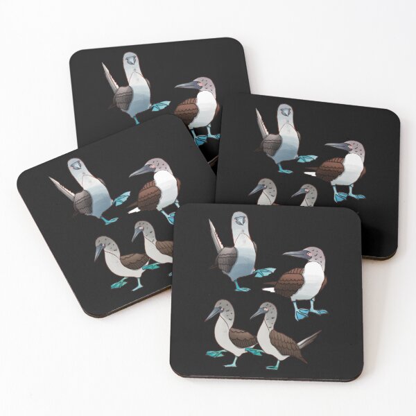 Aperçu de l'œuvre Fou à pieds bleus - Motif d'illustration d'oiseau bleu et gris classique créée et vendue par kytznlceu87.