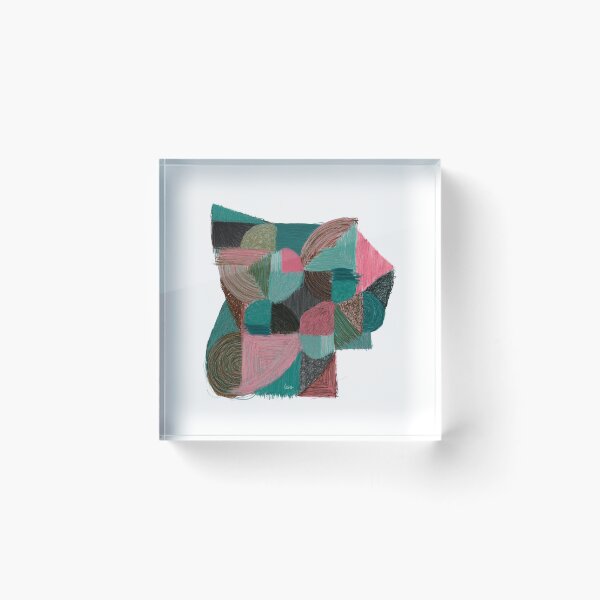 Item preview, Abstract tangram 3 (white background) designed and sold by MentaLee.