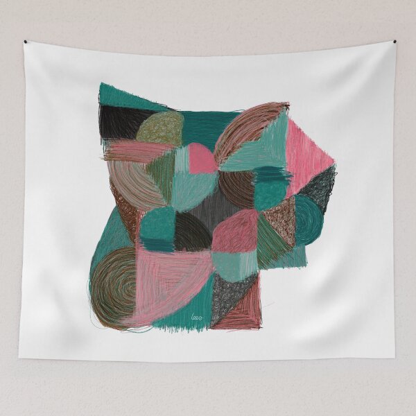 Item preview, Abstract tangram 3 (white background) designed and sold by MentaLee.
