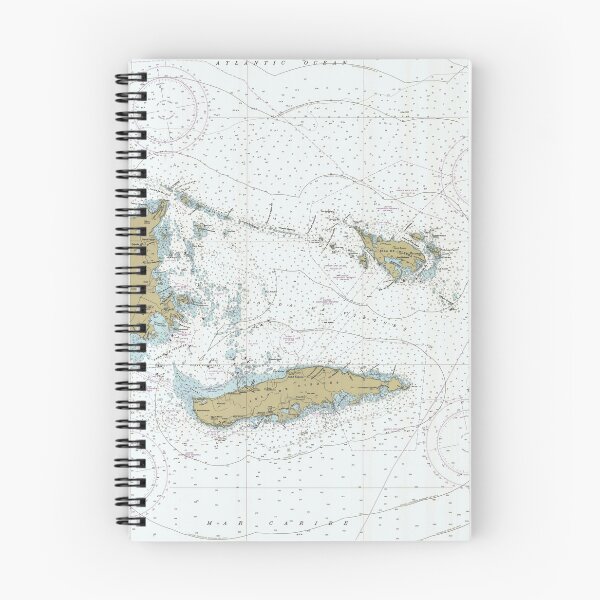 Item preview, Vintage Map of The Virgin Islands Passage (1985) designed and sold by BravuraMedia.