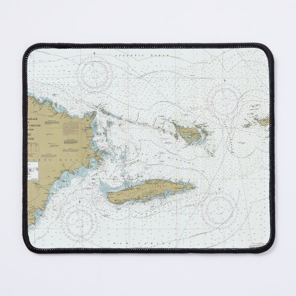 Item preview, Vintage Map of The Virgin Islands Passage (1985) designed and sold by BravuraMedia.