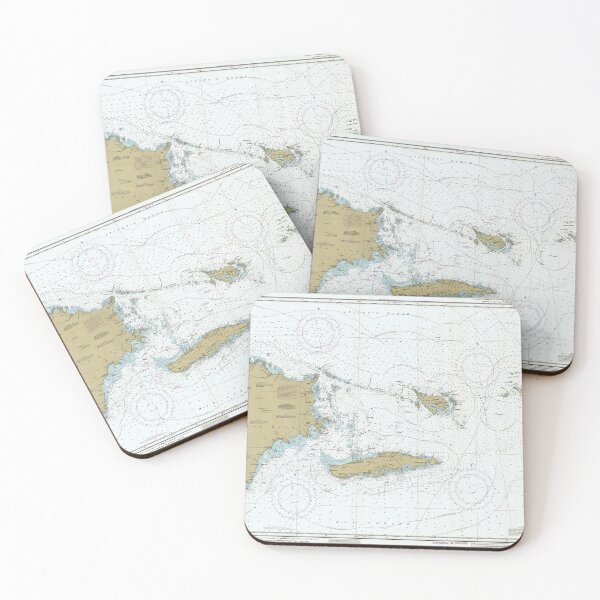 Item preview, Vintage Map of The Virgin Islands Passage (1985) designed and sold by BravuraMedia.
