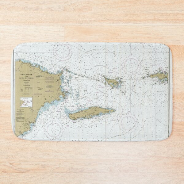 Item preview, Vintage Map of The Virgin Islands Passage (1985) designed and sold by BravuraMedia.