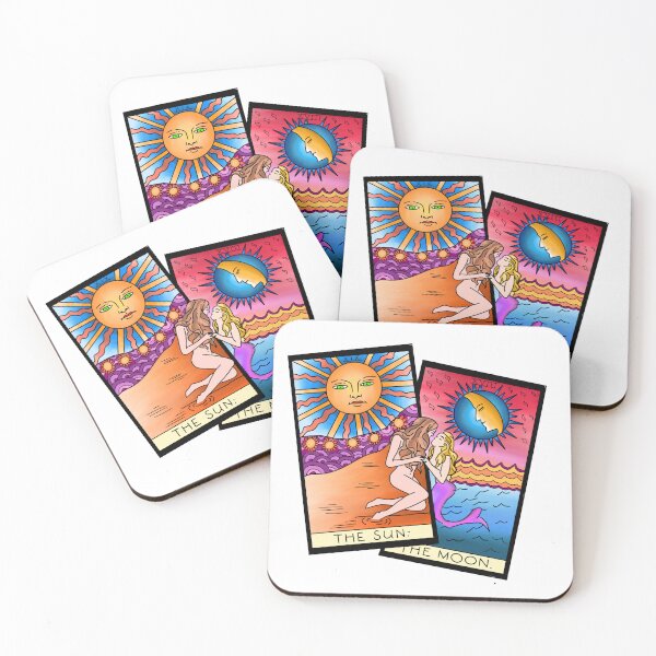 Item preview, The sun and moon lovers tarot cards designed and sold by Crafty Nut.