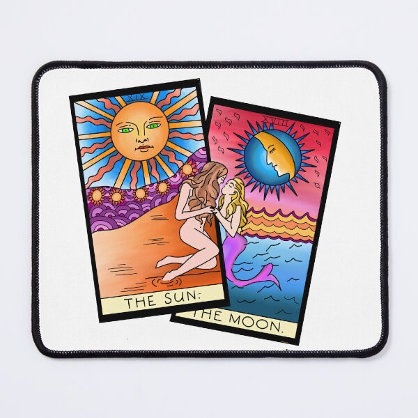 Item preview, The sun and moon lovers tarot cards designed and sold by Crafty Nut.