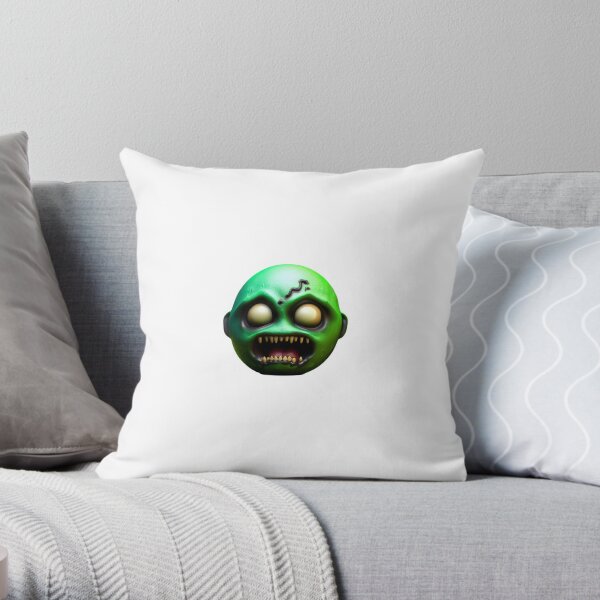 3D Emoji Collection: Zombie Throw Pillow