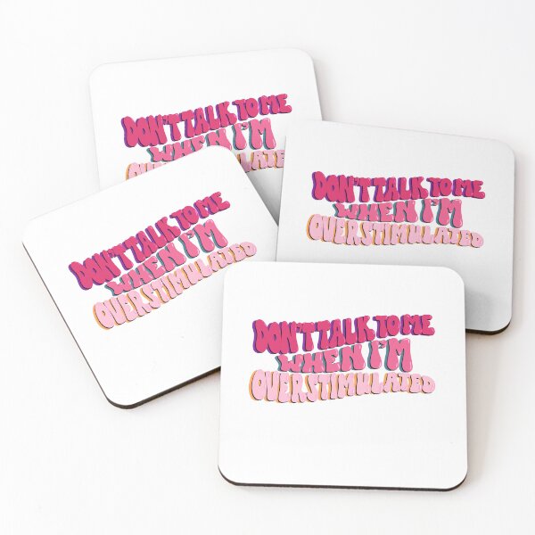 Item preview, Don't talk to me when I'm overstimulated logo designed and sold by Crafty Nut.