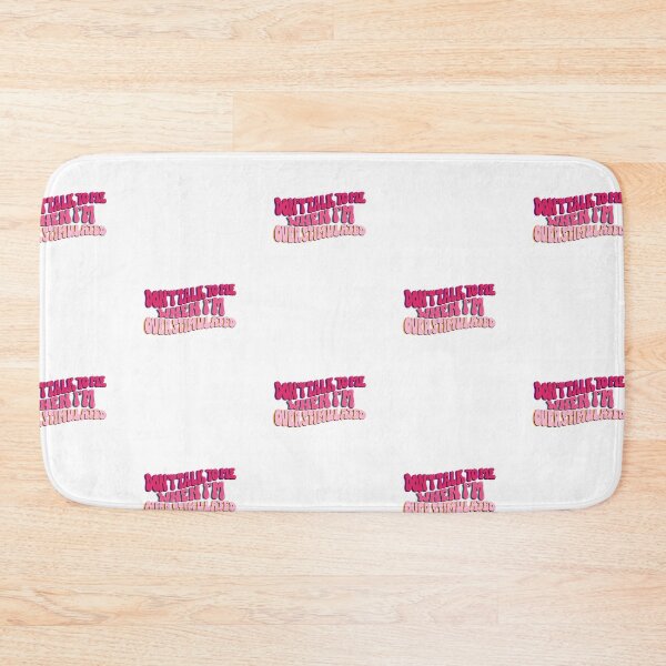 Item preview, Don't talk to me when I'm overstimulated logo designed and sold by Crafty Nut.