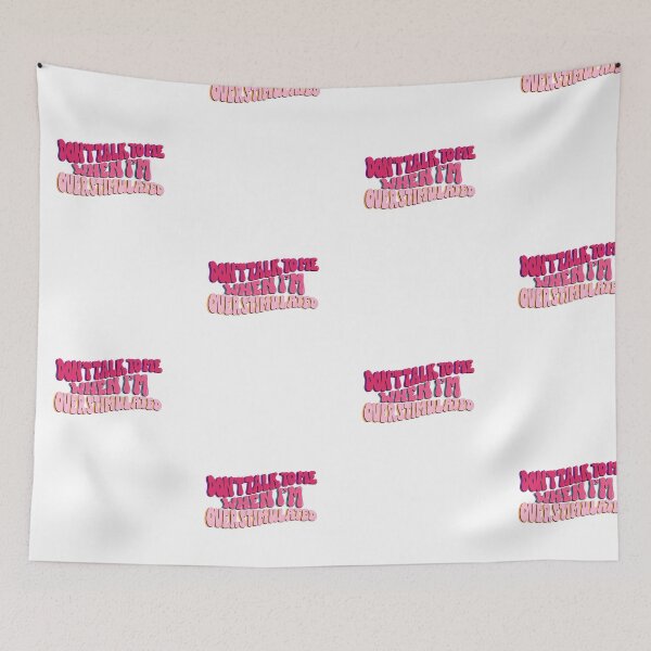Item preview, Don't talk to me when I'm overstimulated logo designed and sold by Crafty Nut.