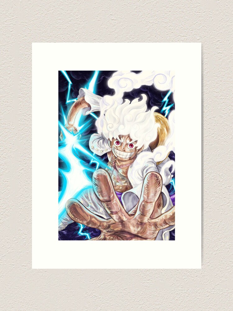 One Piece Gear 5 Luffy, an art print by Anime & Manga aesthetic