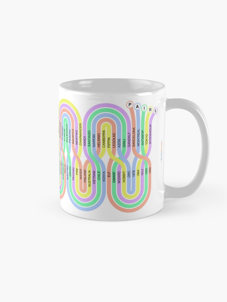 Thumbnail 5 of 6, Coffee Mug, Pair5 Spaghetti Study Mug designed and sold by ApplicVision.