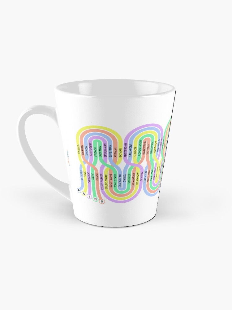 Thumbnail 3 of 4, Coffee Mug, Pair5 Spaghetti Study Mug designed and sold by ApplicVision.