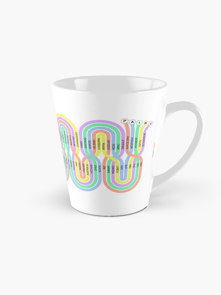 Thumbnail 1 of 4, Coffee Mug, Pair5 Spaghetti Study Mug designed and sold by ApplicVision.